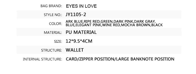 EYES IN LOVE красные женские кошельки из мягкой кожи на молнии, кошелек для монет, Женский кошелек для карт, брендовый дизайн, Дамский маленький кошелек Carteira