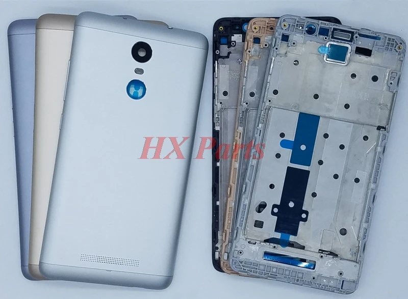 ЖК передняя рамка средний корпус с ободком + задняя крышка батареи для Xiaomi Redmi Note