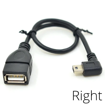 Кабель-адаптер OTG с левым и правым углом вверх вниз на USB 2 0 20 см | Электроника