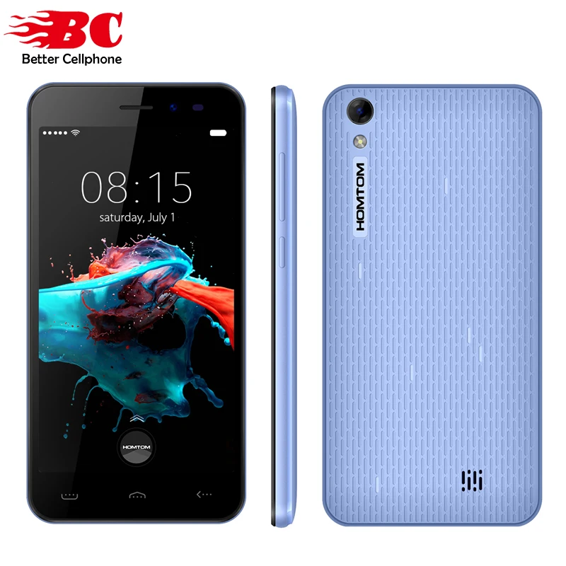 Оригинальный Новый HOMTOM HT16 5 0 дюймов 1280x720HD MT6580 1 3 ГГц Android 6 3g WCDMA 4 ядра Гб + 8 8MP смарт