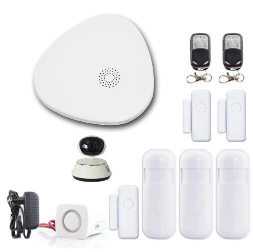 V10020 Yobang Securitty приложение управление Wi-Fi домашняя охранная сигнализация домашняя система видеонаблюдения Система безопасности Дым пожарный датчик видео IP камера сирена - Цвет: V10020