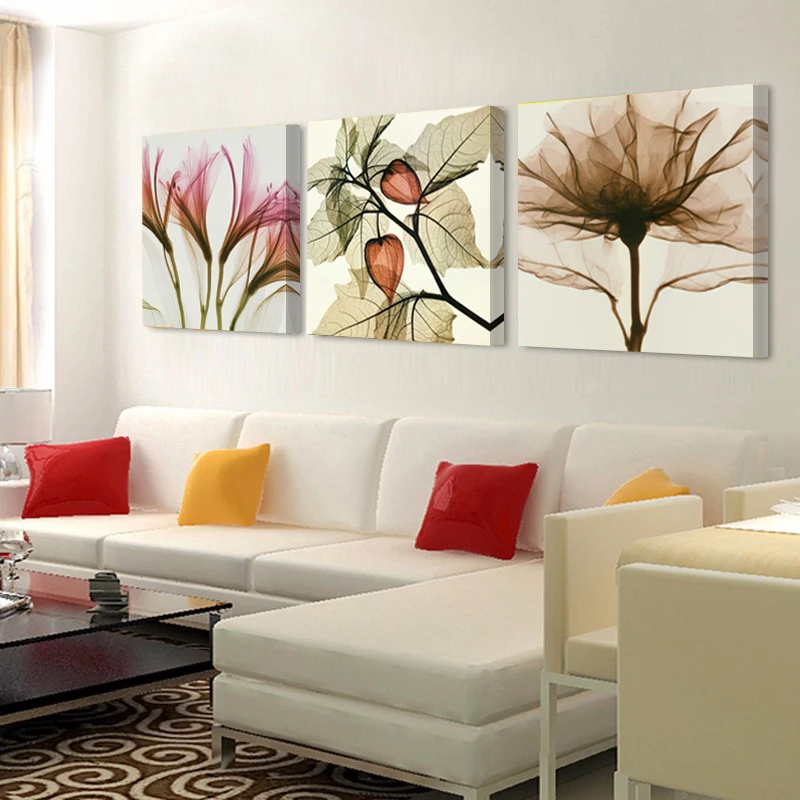 Домашний декор фотографии простой листья настенная Картины на картины холсте