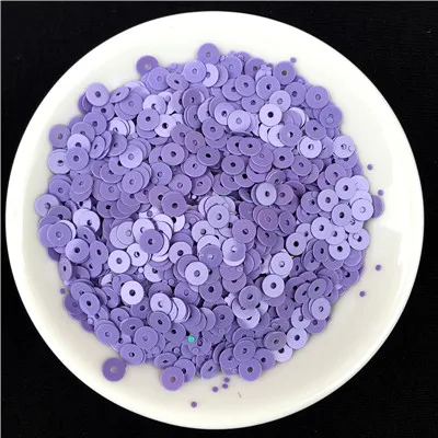 Solid Light Purple 500 г/упак. 4 мм плоские круглые свободные однотонные блестки ПВХ пайетки шитье Свадебное Ремесло для женщин аксессуары для одежды Отделка пайетками - Цвет: Solid Light Purple