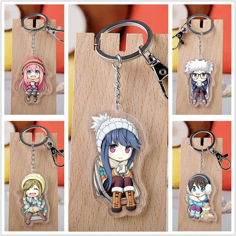 10 шт./лот акриловый брелок в стиле аниме Yuru Camp игрушка фигурка сумка подвеска
