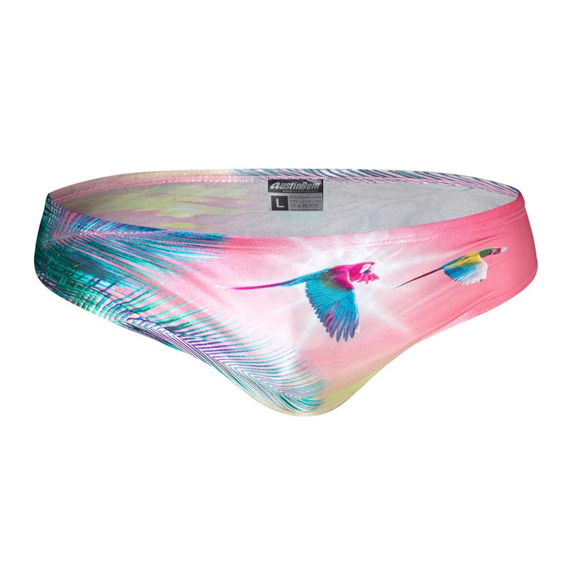 Купальник мужской нейлоновый с заниженной талией пикантный пляжный купальник