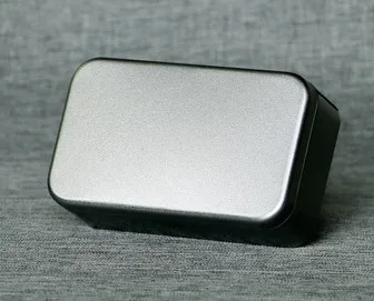 silver color Размер: 110x65x32 мм прямоугольная жестяная коробка для упаковки чая, мыльница, коробка для конфет, рекламная Подарочная металлическая коробка - Цвет: silver color