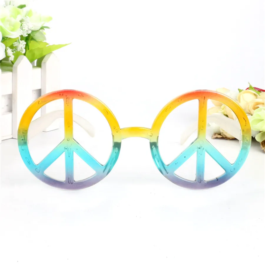 Радужный Мир знак мира костюм Очки декоративные Подарки для гостей праздничное