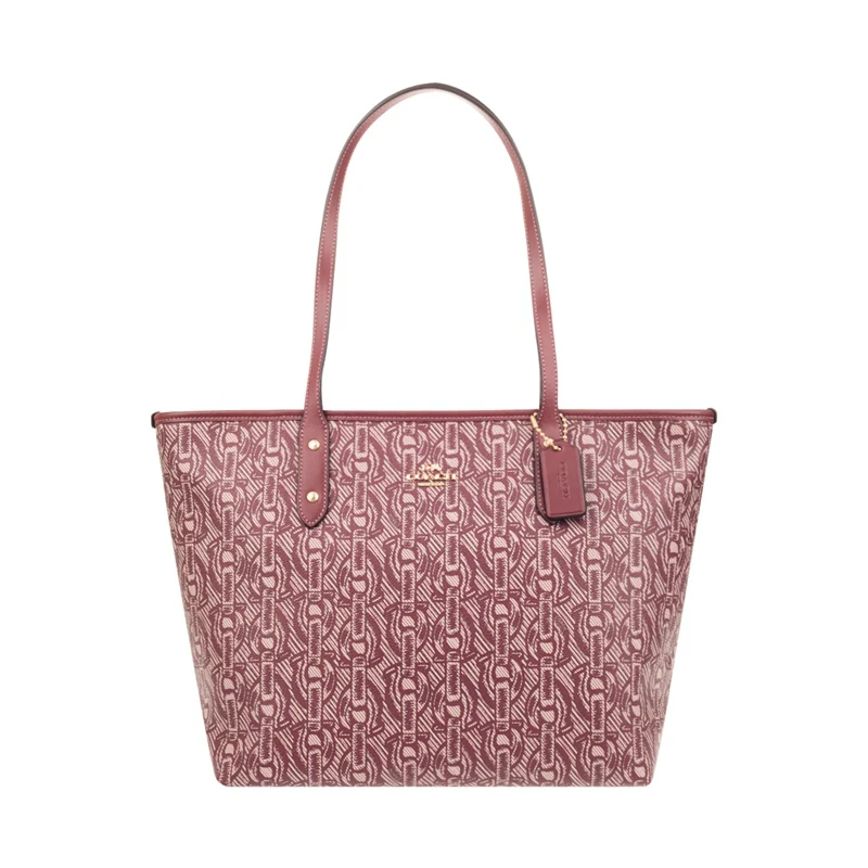 Coach Signature City Сумка-торба на Молнии Сумочка F58292/F37854/F39523 - Цвет: claretF37854IMCLA