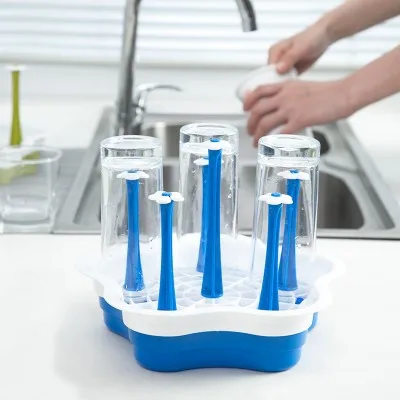 Полка для бутылки кормления детей подставка сушки сосков складная хранения