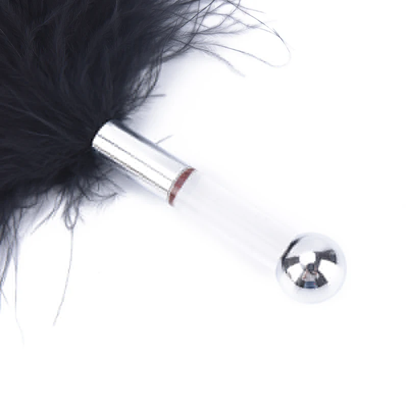 Черная птица перо клитор шлепание флирт плетка мягкий ведомый флоггер для женщин