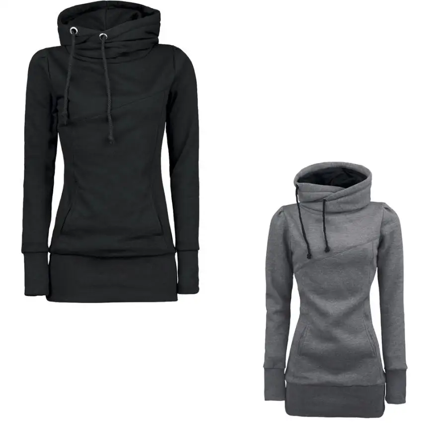 JuneLove 2020 Women Loose Pullover Shirt Long Sleeve Blouse Sweatshirts Hoodies Winter Warm outwear hooded womem Tops Outwears | Женская