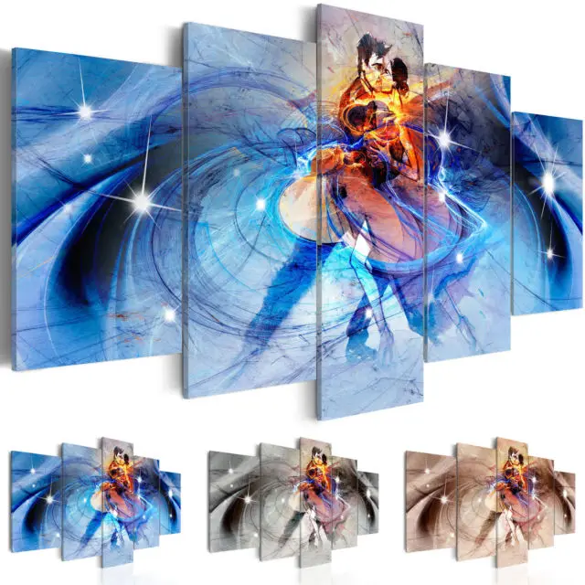 

2019 Abstract Canvas Wall Decoration Watercolor Dancer Art Print 5 Panels HD Printed for Home Decor Room Wall Pictures(No Frame)