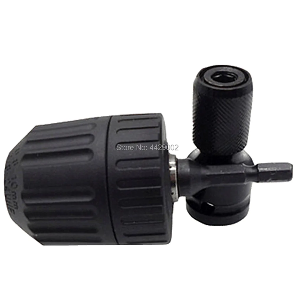 

1/2" Drive to 1/4" Hex Shank Converter Impact Wrench Quick Release Chuck w/ 3/8"x 24 UNF Thread Keyless Drill Chuck Converter