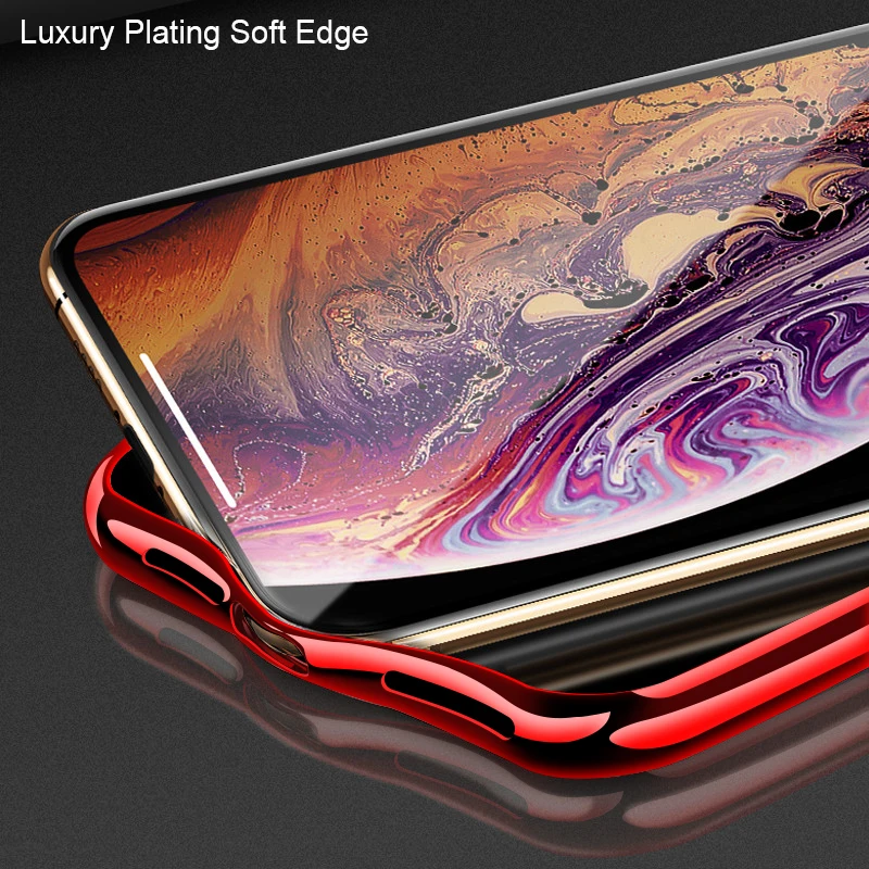 CHYI Роскошная плакированная edge чехол для телефона iphone xs max стекло Xr стеклянная