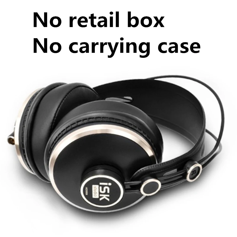 No carrying case Профессиональные HD мониторные наушники ISK HD9999, студийные диджейские наушники, Динамические 1500 МВт, мощные наушники-вкладыши, HiFi наушники, Auriculars - Цвет: No carrying case