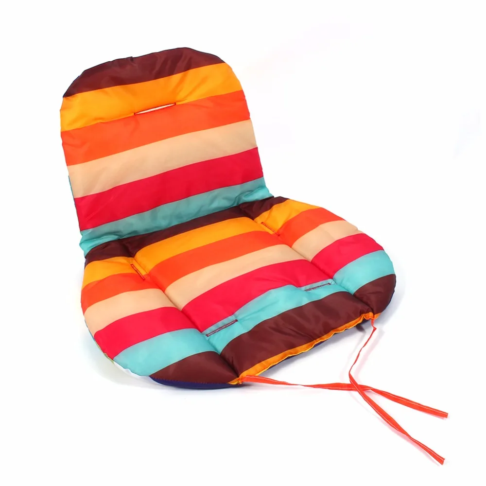 1 шт полосатые вкладыш детская коляска мат Радуга Цвет утолщенная мягкая подушка
