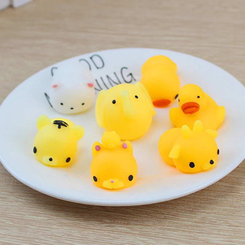 

20Pcs Soft Mini Mochi Funny Soft Squishi Animals Squishy Toys Tiger Starfish Bear Lion Pig Anti-stress Gift Decor Random