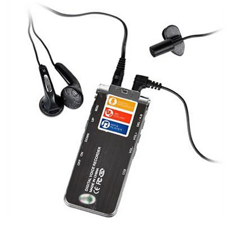8 ГБ Цифровой USB диктофон MP3 Запись голоса Ручка стерео аудио рекордер плеер