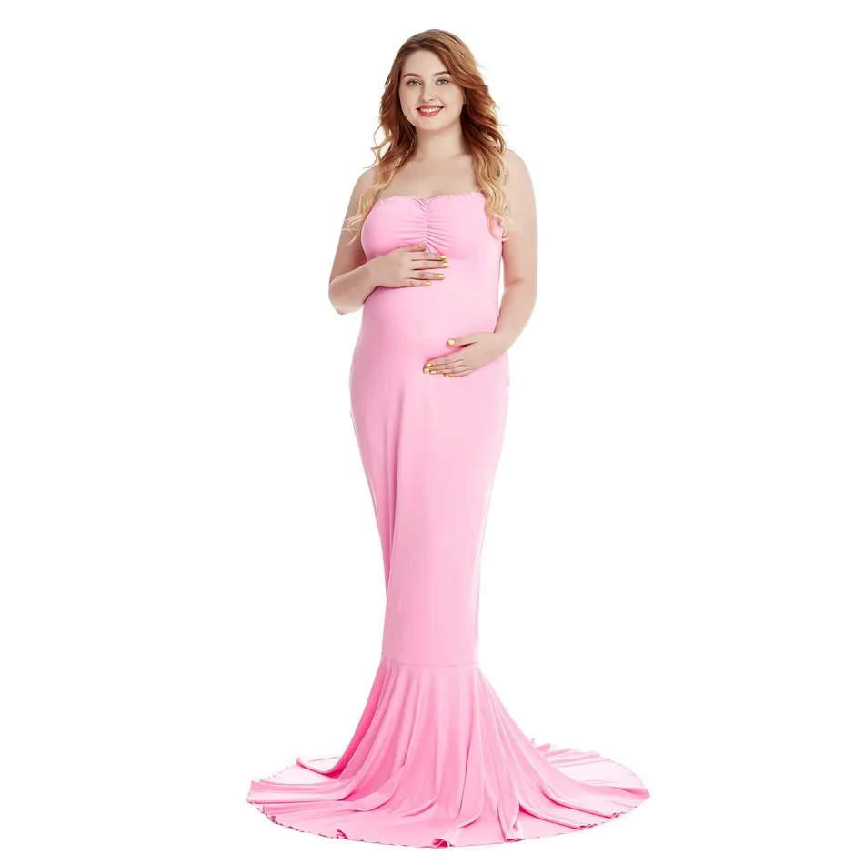 Dress 2 Only VOGUEON Для женщин элегантное платье для беременных фотографии, без рукавов, с застежкой-молнией на спине вечернее Макси-платье для беременных Baby Shower вечерние платья - Цвет: Dress 2 Only