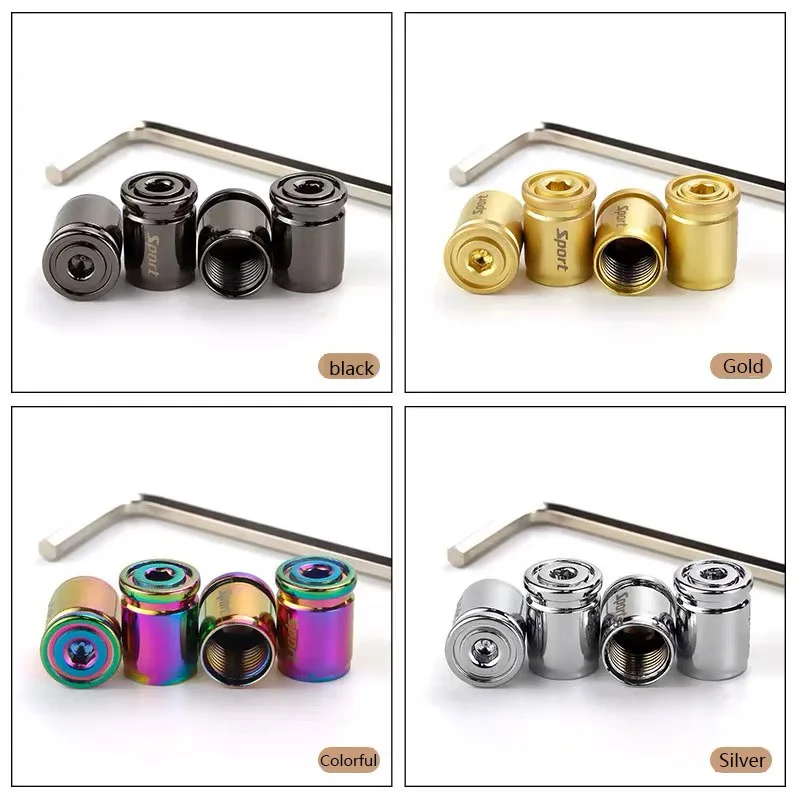 Алюминиевый Противоугонный колпачок на клапан шины 4 шт. насадка из сплава для