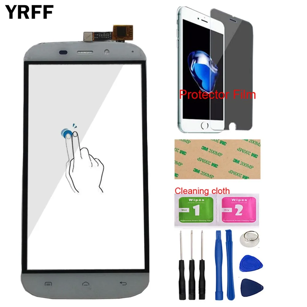Переднее стекло для мобильного сенсорного экрана YRFF 5 0 дюйма Для Doogee Y100X