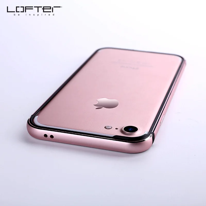 balck rose gold Алюминиевый металлический бампер для iPhone 7 7 Plus, тонкая рамка, чехол для телефона, полная защита, покрытие из сплава, Ультратонкий чехол, Capinha для Apple - Цвет: balck rose gold