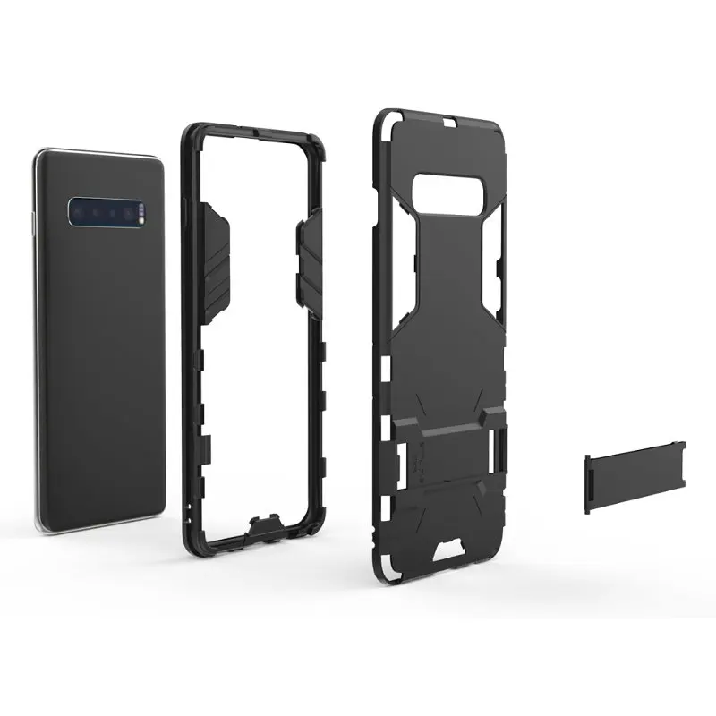 For Samsung Galaxy S10 S10+ S10E 5G Case Shockproof Hybrid Kickstand Rugged Armor PC+ TPU Soft Cover S8 S9 S8+ S9+ Note 9 |