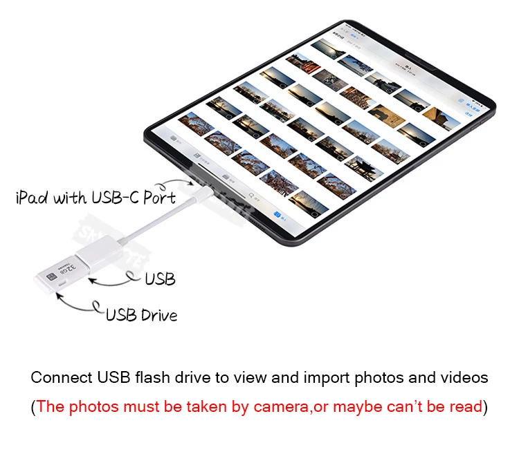 OTG USB-C USB разъем SLR камера адаптер USB флэш-накопитель конвертер для тип-c Xiaomi 9 huawei P30 iPad Pro Macbook Pro