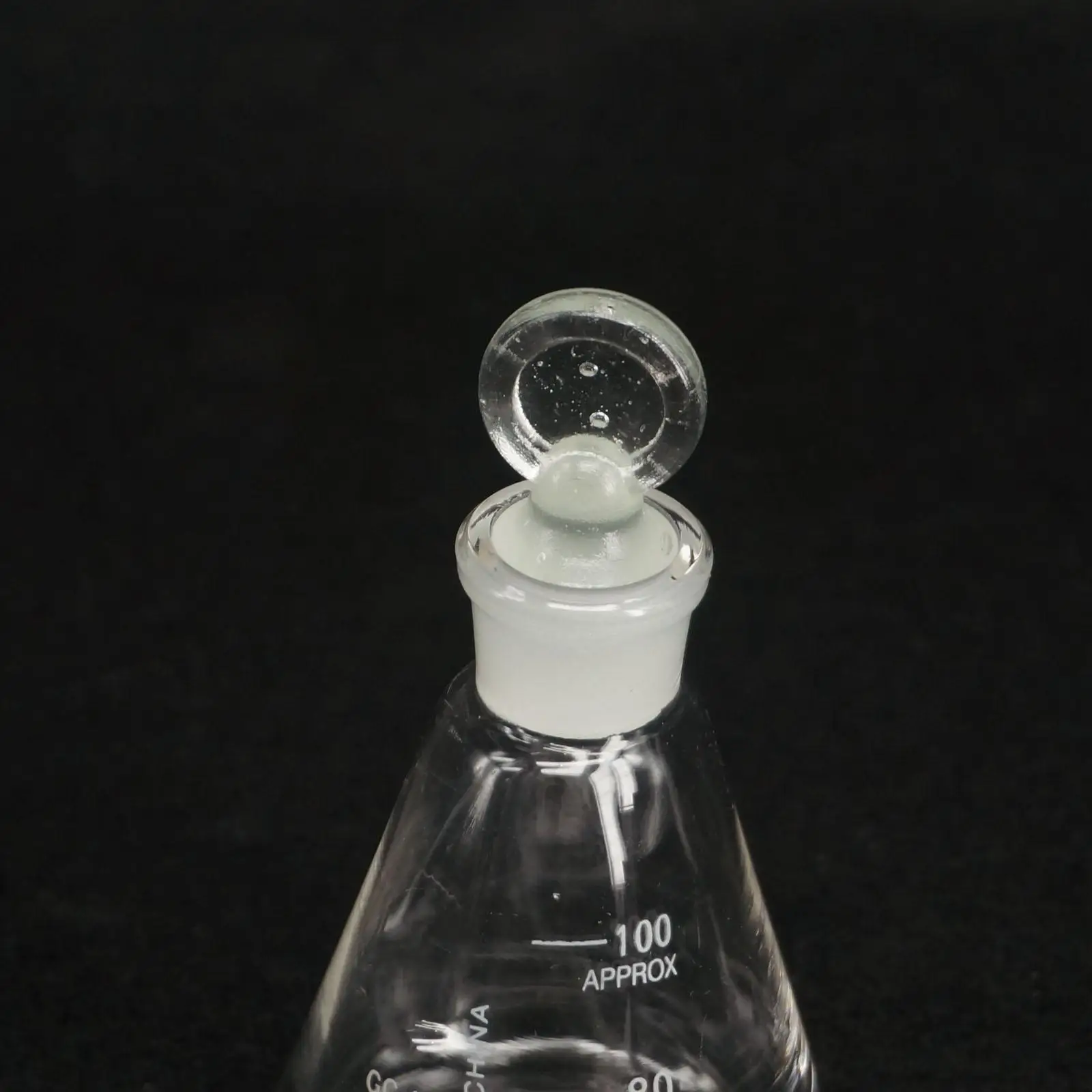 100 мл лабораторное боросиликатное стекло Erlenmeyer коническая колба с заземлением |