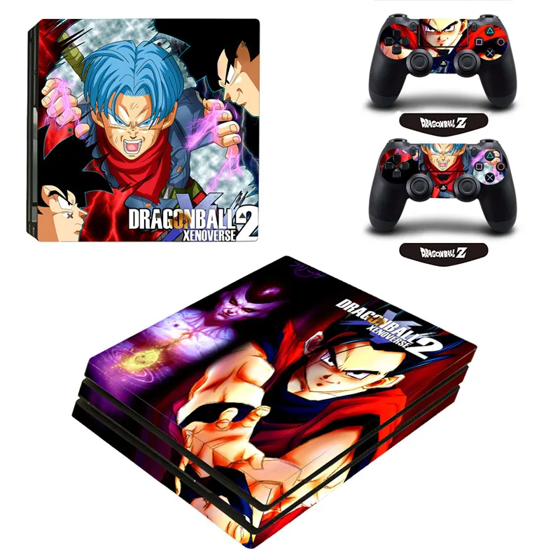ARRKEO Dragon Ball Z Сон Гоку виниловая наклейка PS4 Pro кожи Стикеры для sony Игровые приставки 4 Pro Консоль 2 контроллеры Скины - Цвет: Зеленый