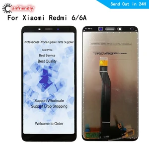 lcd for xiaomi redmi6 redmi 6 6a 5 45 lcd displaytouch panel screen glass sensor digitizer with frame assembly phone display free global shipping