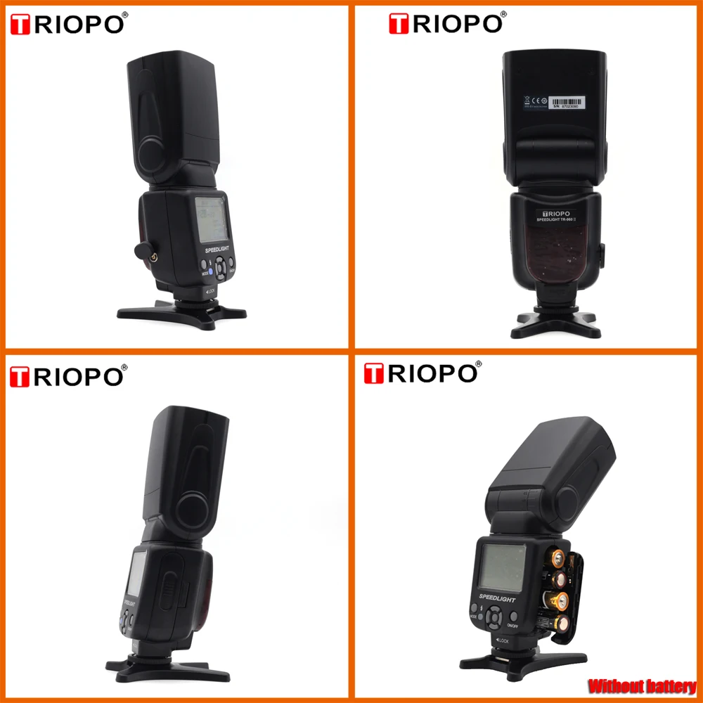 Triopo TR-960II TR-960 II TR960 вспышка светильник TR960II вспышка ручная вспышка универсальная для Nikon Canon DSLR