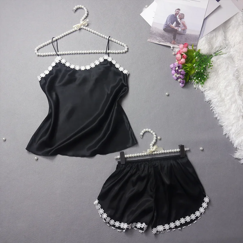 Пижама PIGIAMA женская летняя кружевная с цветами|summer pajama set|pajama sets for womenpajama |