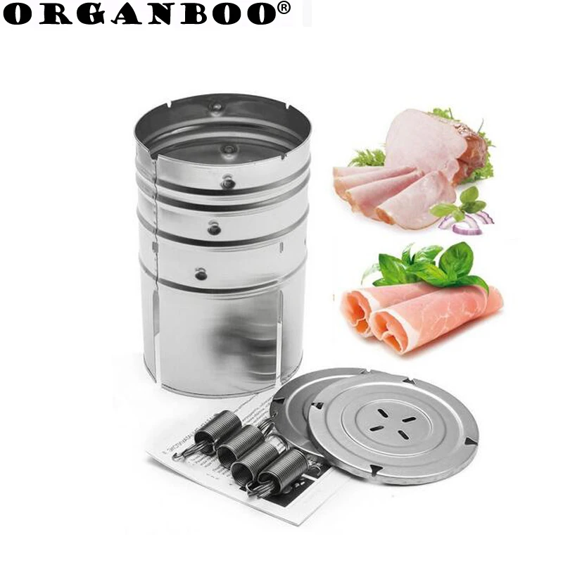 ORGANBOO 1 шт. кухонные инструменты для приготовления пищи нержавеющая сталь ветчина пресс машина морепродукты гамбургер инструменты для Разделки мяса птицы круглой формы