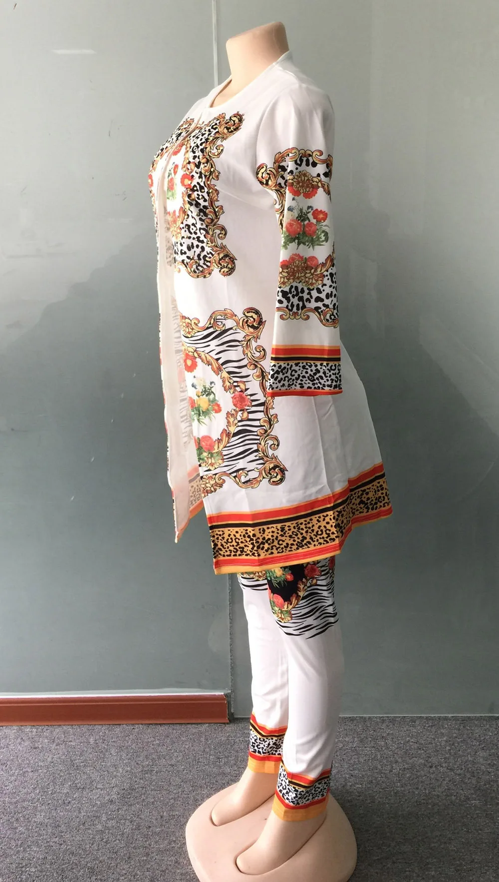 Новый женский винтажный спортивный костюм с принтом пейсли открытый шов рукав