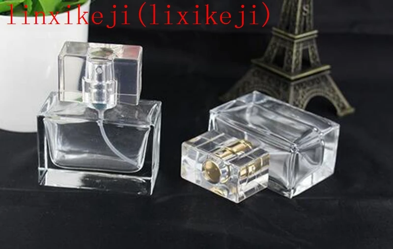 Бесплатная доставка 50 шт./лот квадратная стеклянная бутылка для духов 30 мл