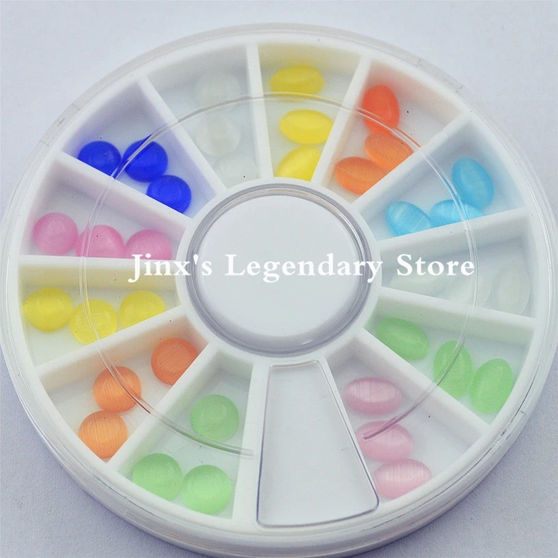 3D плоский задник для дизайна ногтей украшения из смолы сделай сам Блестящий