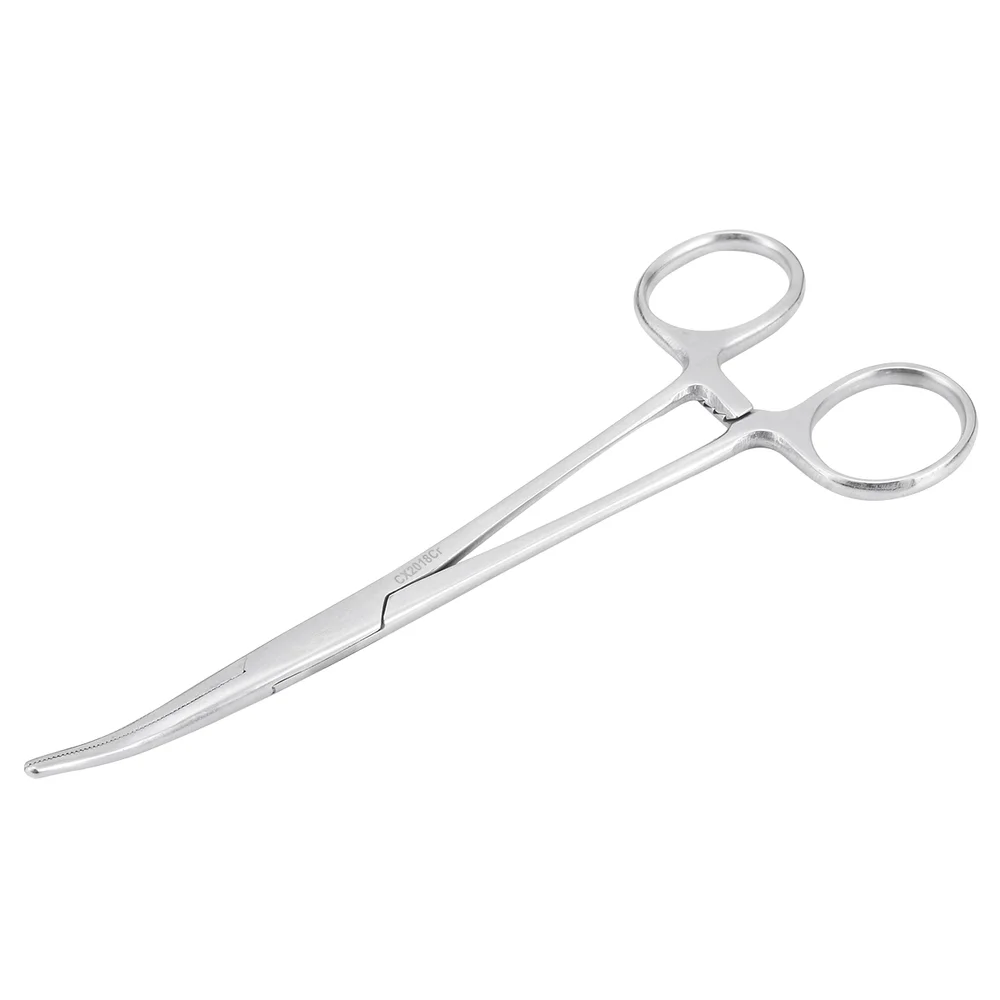 1X Нержавеющая Сталь Изгиб Тип Hemostat фиксатор щипцы изогнутые москитные локоть для