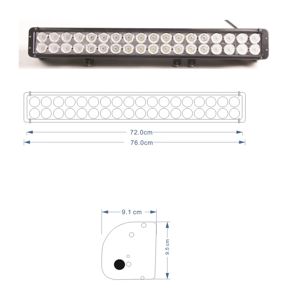 Автомобиля 12V 24V светодиодный рабочий светильник бар 120W 160W 200W 240W 320W 360W 10 Вт s для