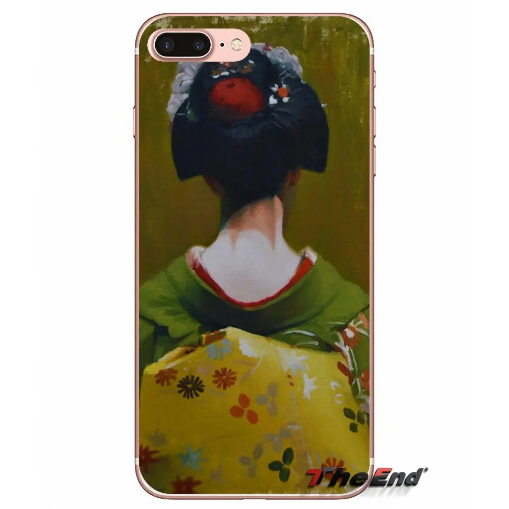 Для iPhone X 4 4S 5 5S 5C SE 6 6S 7 8 Plus Samsung Galaxy J1 J3 J5 J7 A3 A5 2016 2017 японский красивый чехол для