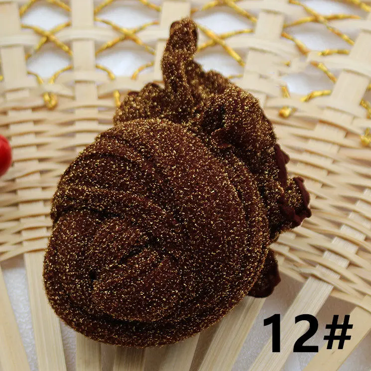 12 Brown 2 Pieces 2 шт, серебряные нейлоновые чулки, цветы, материал DIY, высокоплотные шелковые колготы, изготовляющие Искусственные цветы ручной работы, цветок Ронда - Цвет: 12 Brown 2 Pieces