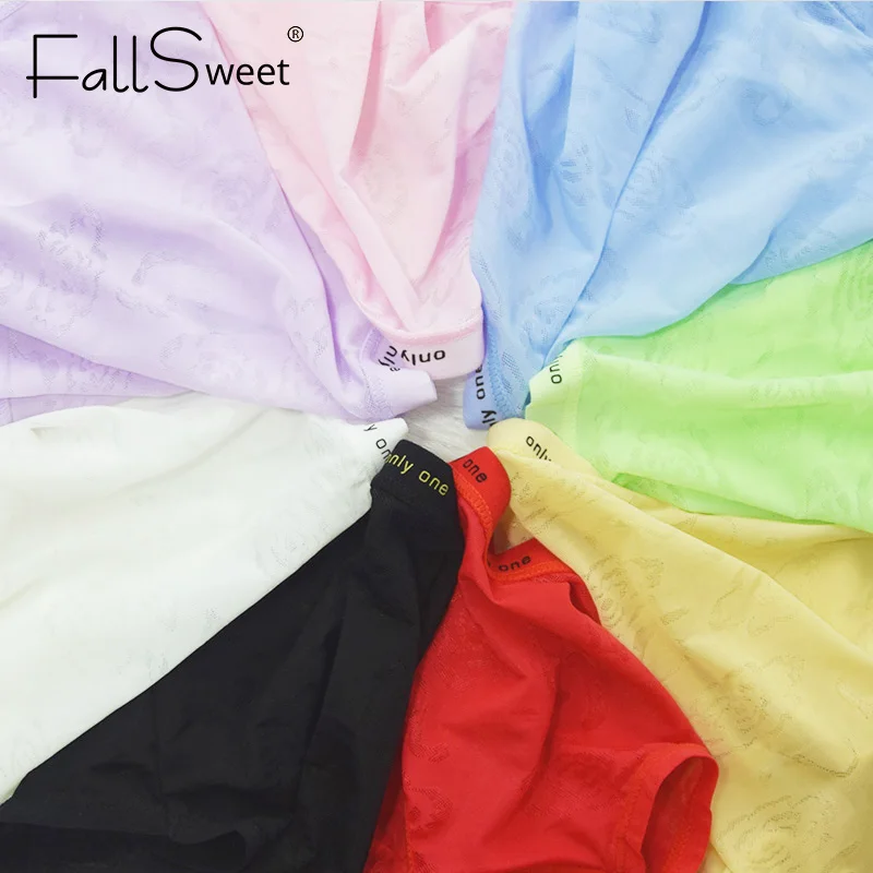 Женские трусы больших размеров FallSweet бесшовное ультратонкое нижнее белье мягкие