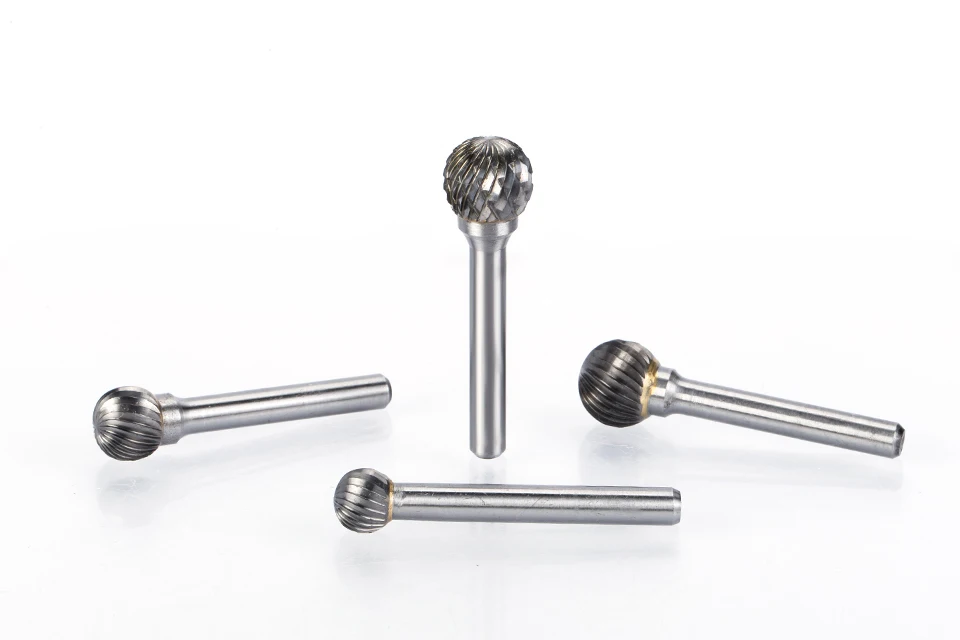 HUHAO 1 шт. 6 мм хвостовик Вольфрамовая сталь резак Металл шлифовальный резьба головка роторный файл фрезы для полировки металла D Тип