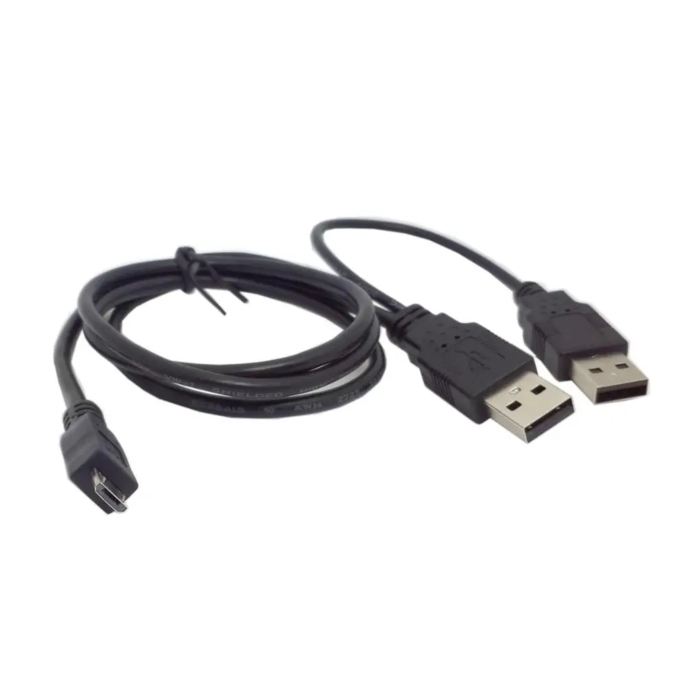 Кабель с Micro USB 5pin на два типа A для мобильного жесткого диска 2 5&quot | Компьютеры и