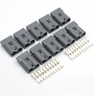 10 комплектов, 600 В, 50 А, серые, красные SH50 разъемы, двухполюсные медные контакты, солнечные панели, батарейки, Т-образная ручка, пылезащитный чехол