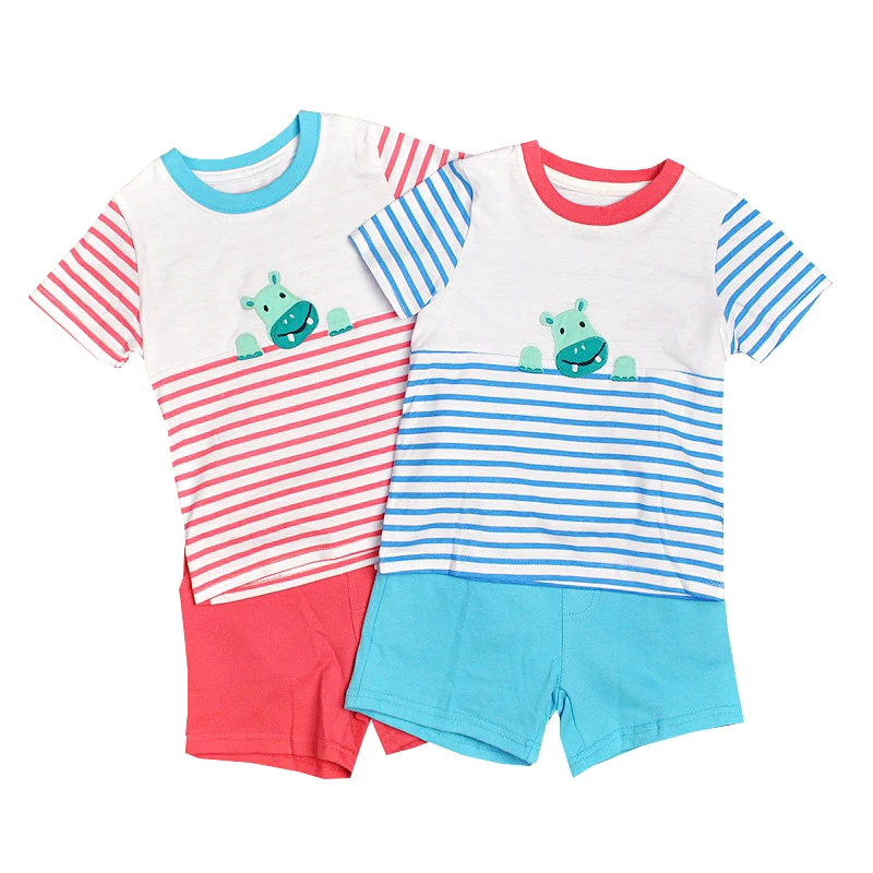 Детские комплекты летней одежды спортивный костюм для мальчиков и девочек