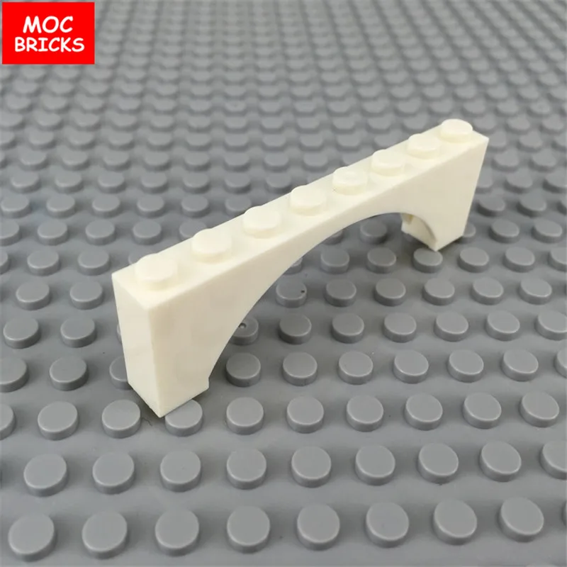 Конструктор MOC белый 10 шт./лот 1x8x2 подходит для 3308 фигурок сделай сам развивающие