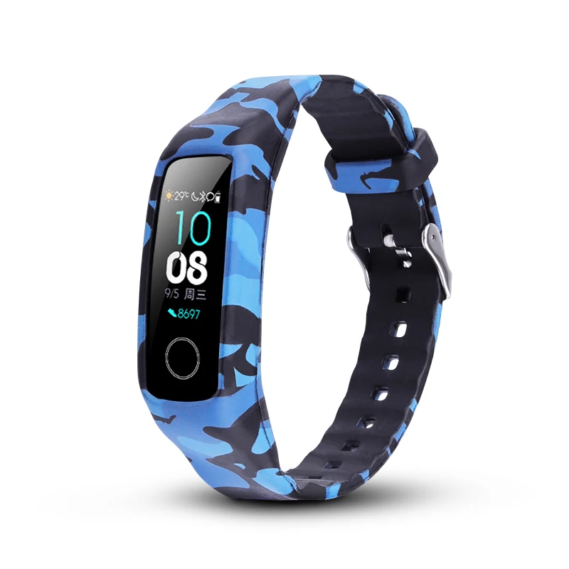 Силиконовый ремешок Подходит для Honor Band 4 /5 cтандартное издание Спортивный браслет комбинирование Сменный ремешок