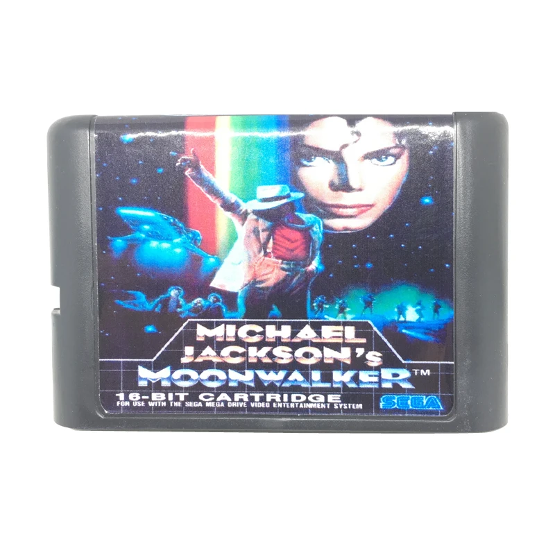 16 битный картридж с игровой картой Майкла Джексона Moonwalker для Sega Mega Drive / Genesis System