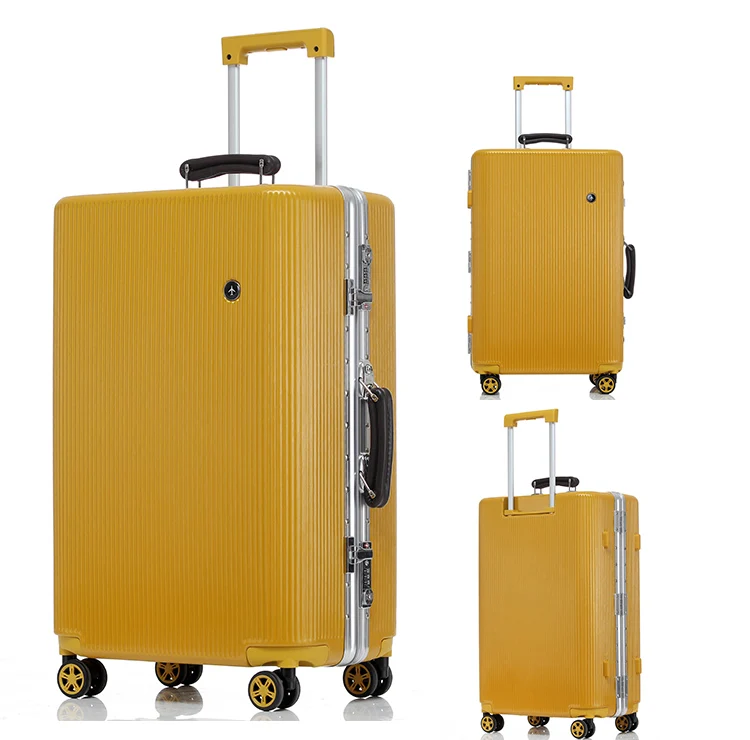 НОВЫЙ Старинные Алюминиевая рама Багажа Универсальный колеса Ручной Клади